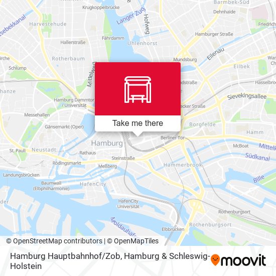 Hamburg Hauptbahnhof/Zob map