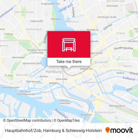 Карта Hauptbahnhof/Zob