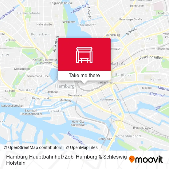Карта Hamburg Hauptbahnhof/Zob