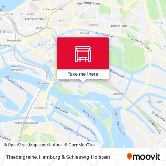 Карта Thiedingreihe