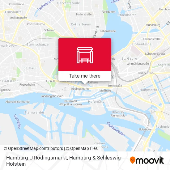 Карта Hamburg U Rödingsmarkt