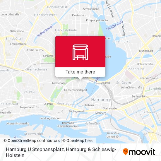 Карта Hamburg U Stephansplatz