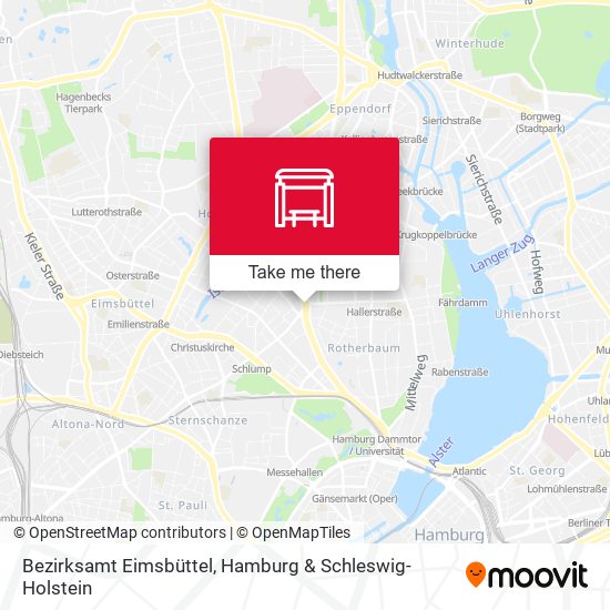 Bezirksamt Eimsbüttel map