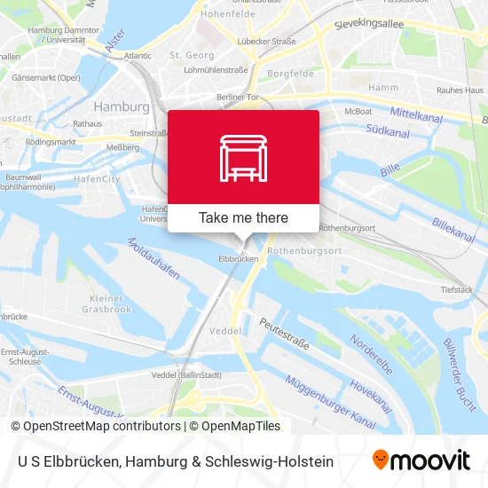 Карта U S Elbbrücken