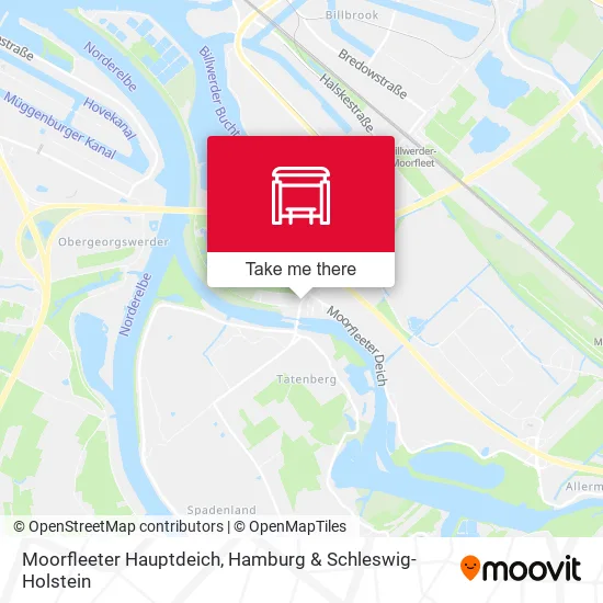 Карта Moorfleeter Hauptdeich