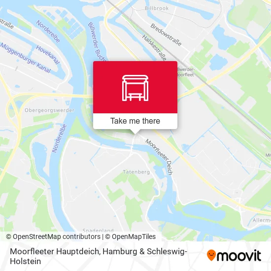Карта Moorfleeter Hauptdeich