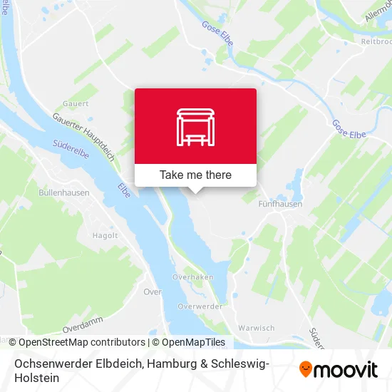 Карта Ochsenwerder Elbdeich