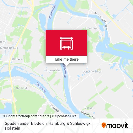 Spadenländer Elbdeich map