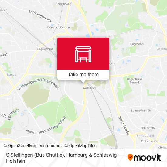Карта S Stellingen (Bus-Shuttle)