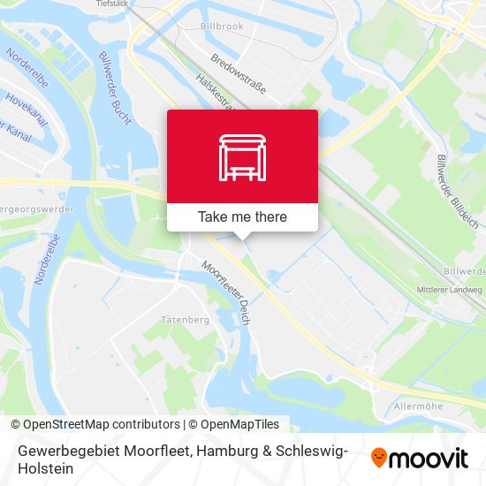 Gewerbegebiet Moorfleet map