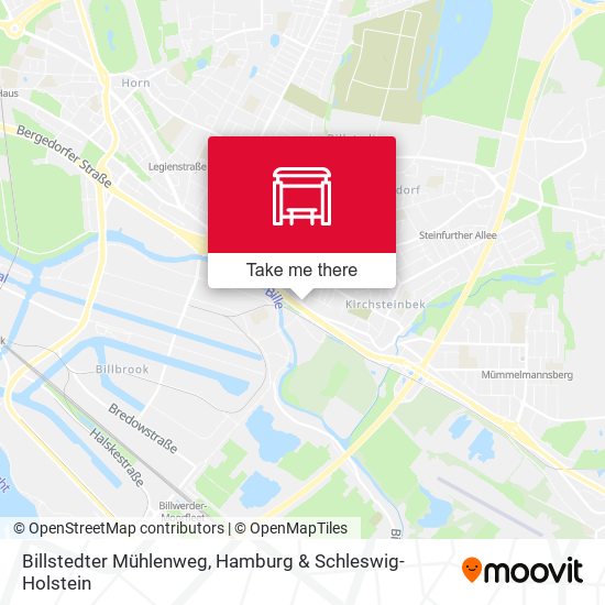Billstedter Mühlenweg map