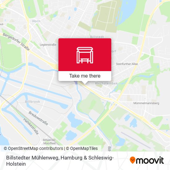 Billstedter Mühlenweg map