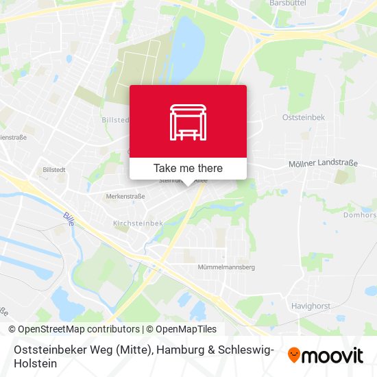 Oststeinbeker Weg (Mitte) map