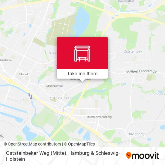 Карта Oststeinbeker Weg (Mitte)