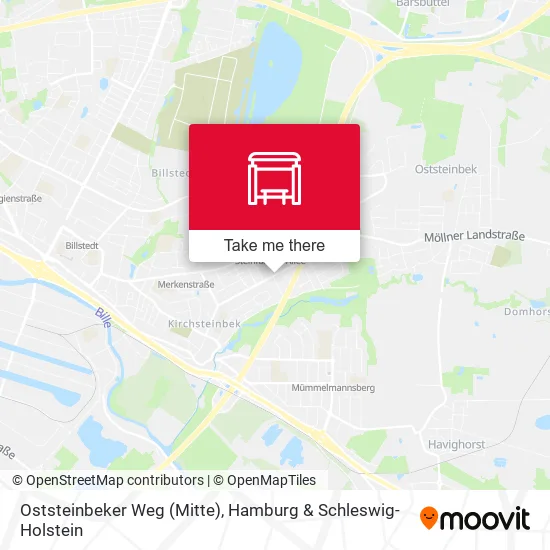 Карта Oststeinbeker Weg (Mitte)
