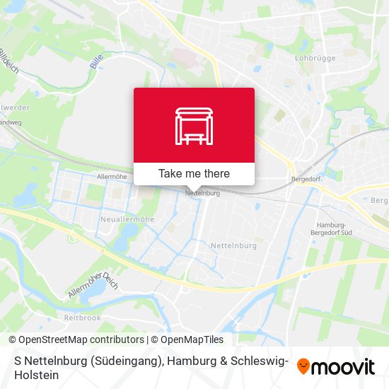 S Nettelnburg (Südeingang) map