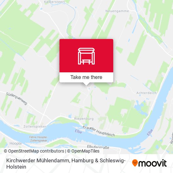 Kirchwerder Mühlendamm map