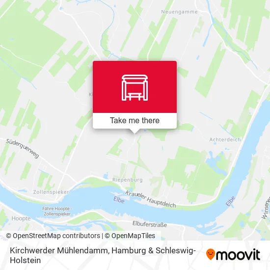 Карта Kirchwerder Mühlendamm