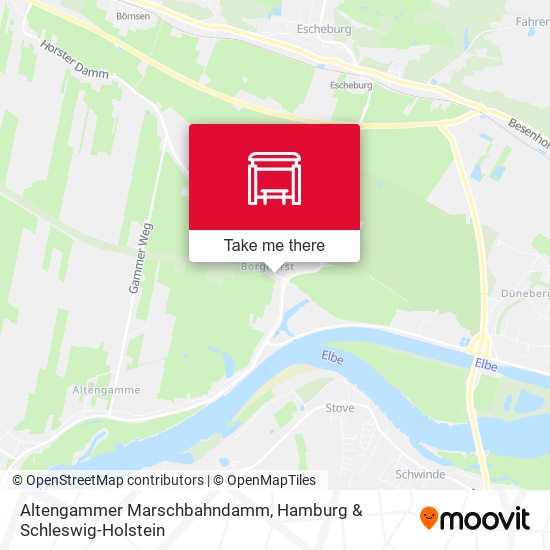 Altengammer Marschbahndamm map