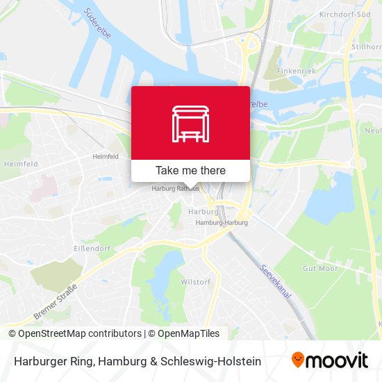 Harburger Ring map