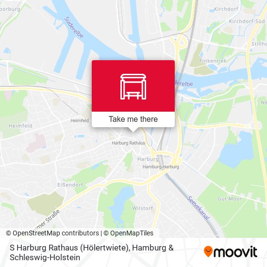 S Harburg Rathaus (Hölertwiete) map