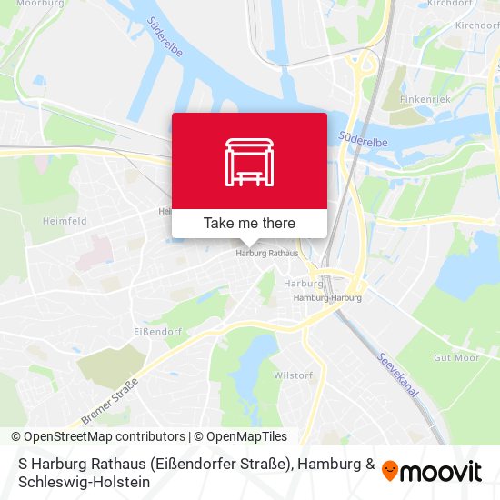S Harburg Rathaus (Eißendorfer Straße) map