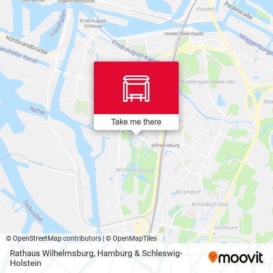 Rathaus Wilhelmsburg map