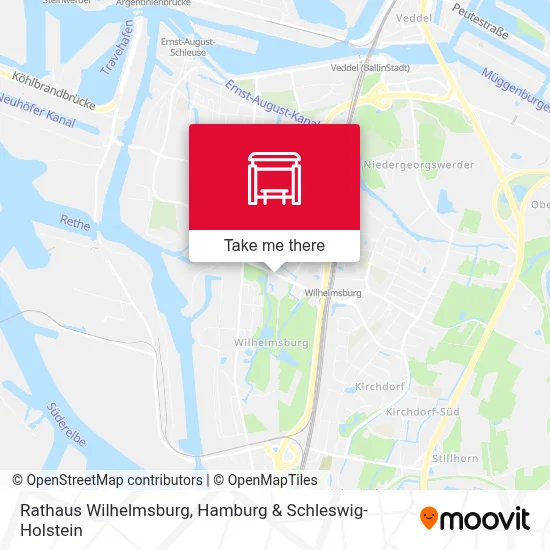 Rathaus Wilhelmsburg map