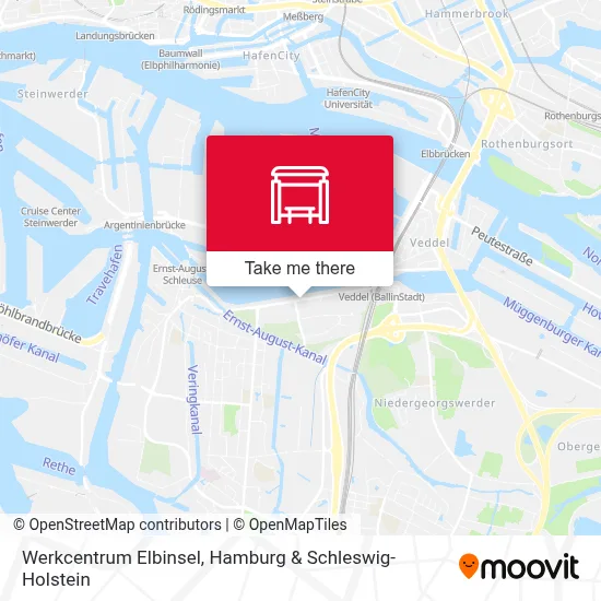 Werkcentrum Elbinsel map