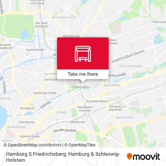 Hamburg S Friedrichsberg map