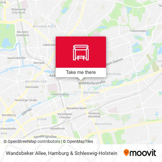 Карта Wandsbeker Allee