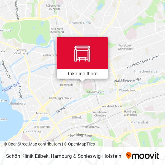 Schön Klinik Eilbek map