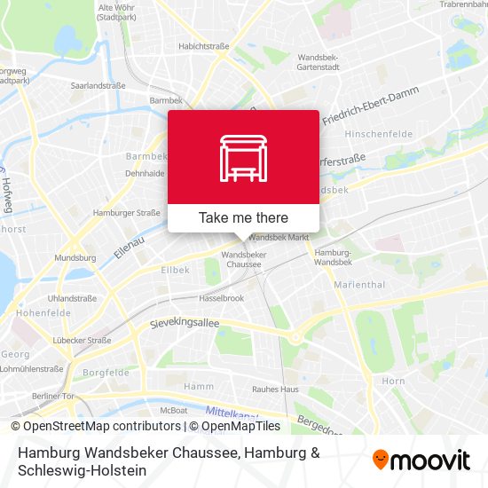 Hamburg Wandsbeker Chaussee map