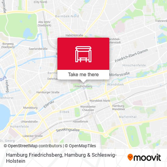 Hamburg Friedrichsberg map