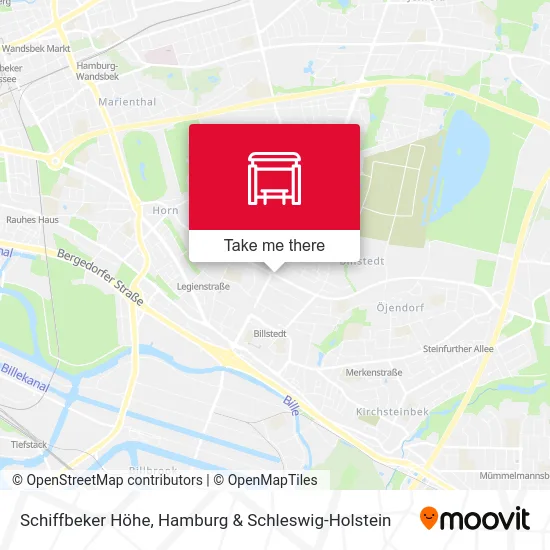 Карта Schiffbeker Höhe