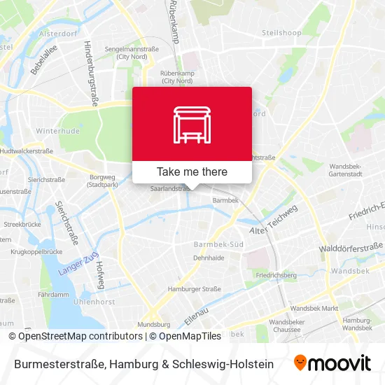 Карта Burmesterstraße