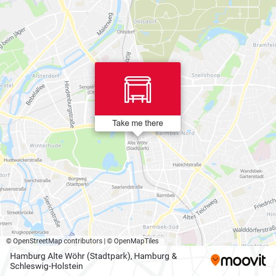 Hamburg Alte Wöhr (Stadtpark) map