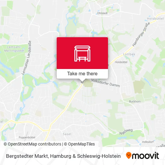 Карта Bergstedter Markt