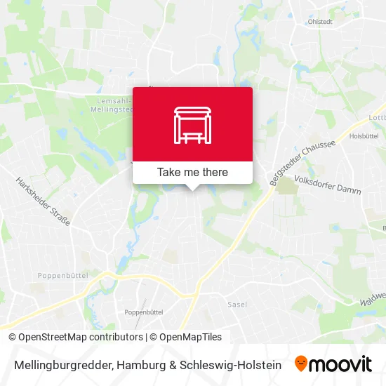Карта Mellingburgredder