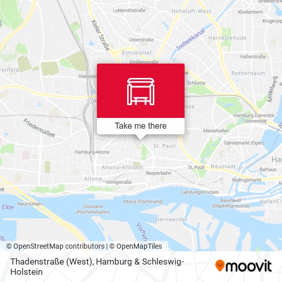 Thadenstraße (West) map
