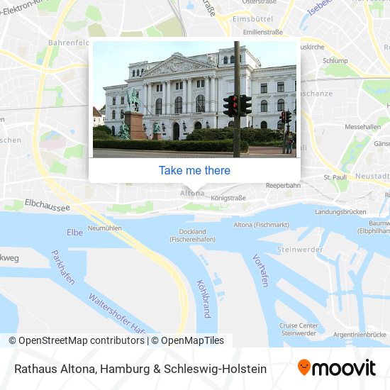 Rathaus Altona map