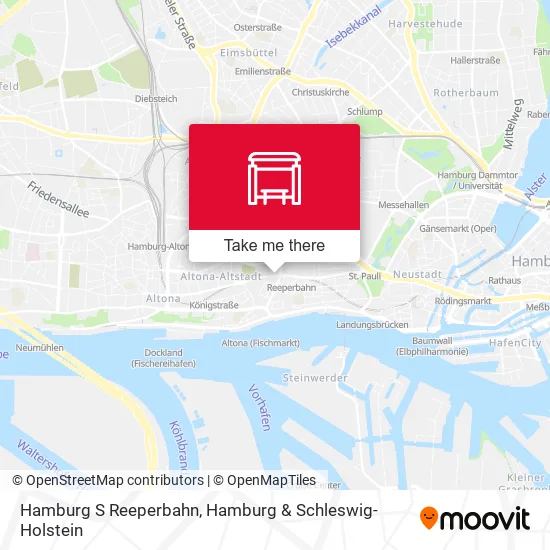 Карта Hamburg S Reeperbahn