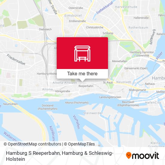 Hamburg S Reeperbahn map