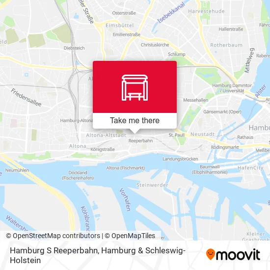 Карта Hamburg S Reeperbahn