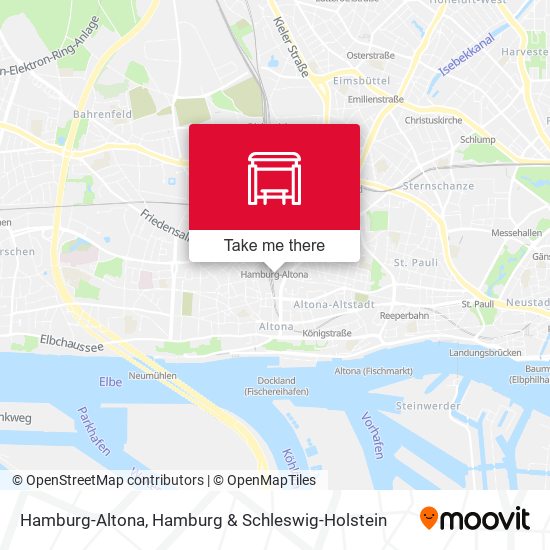 Hamburg-Altona map