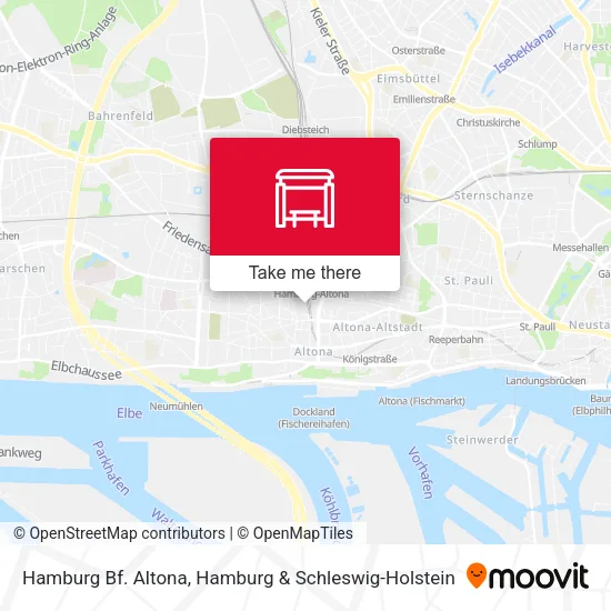 Карта Hamburg Bf. Altona