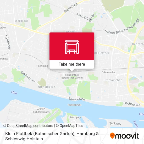 Карта Klein Flottbek (Botanischer Garten)