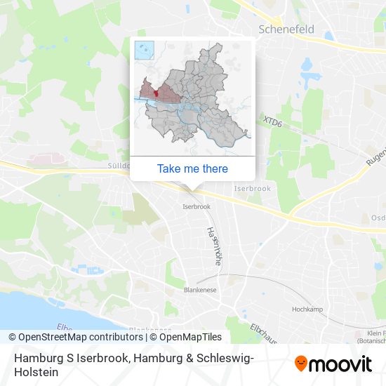 Hamburg S Iserbrook map