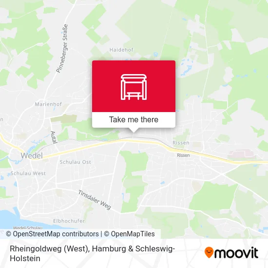 Rheingoldweg (West) map
