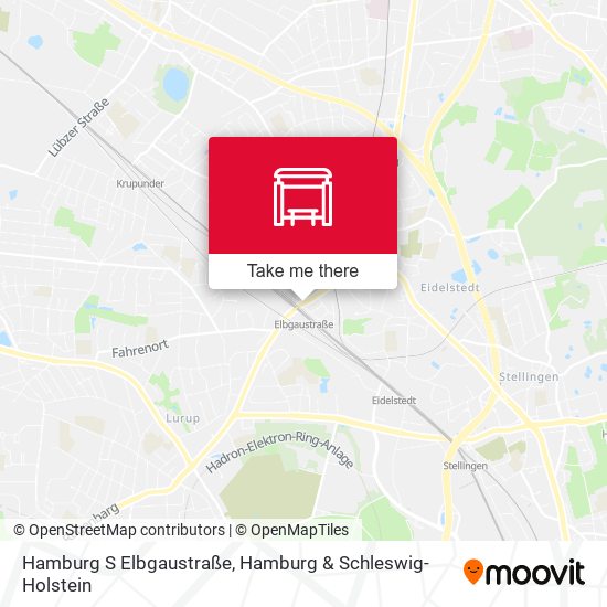 Hamburg S Elbgaustraße map